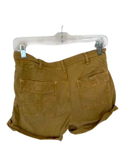 By Anthropologie Size 27 Tan Cotton Button Fly Cuffed Shorts Tan / 27