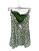 Abercrombie & Fitch Size S Green & White Linen Blend Strapless Flowers Dress Green & White / S