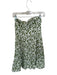 Abercrombie & Fitch Size S Green & White Linen Blend Strapless Flowers Dress Green & White / S