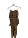 Kachel Size 4 Tan & black Viscose Long Balloon Sleeve Animal Print Jumper Tan & black / 4