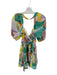 By Anthropologie Size S Multi Viscose Blend Short Balloon Sleeve Back Tie Dress Multi / S