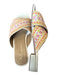 By Anthropologie Shoe Size 37 Cream & Orange Leather Square Toe Sandals Cream & Orange / 37