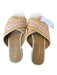 By Anthropologie Shoe Size 37 Cream & Orange Leather Square Toe Sandals Cream & Orange / 37