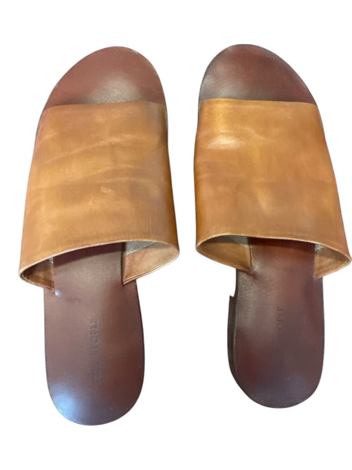 Free People Shoe Size 37.5 Brown Leather Slide Mules Brown / 37.5