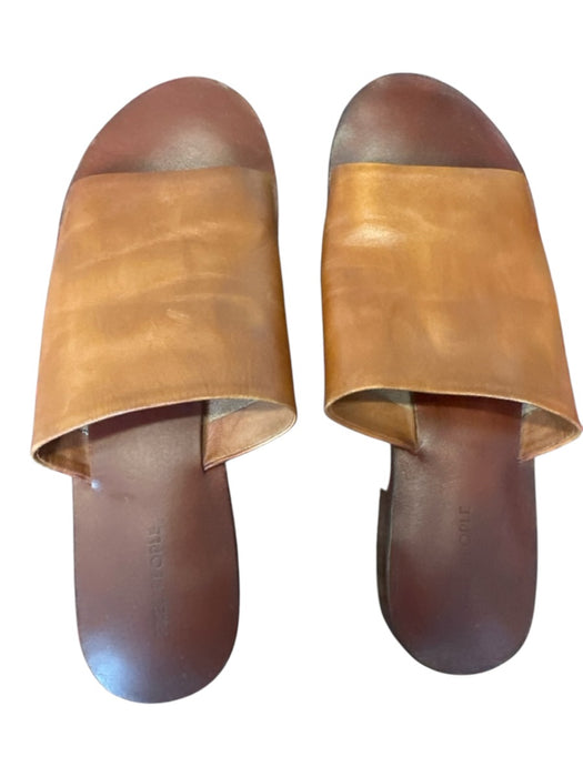 Free People Shoe Size 37.5 Brown Leather Slide Mules Brown / 37.5
