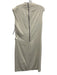 Helmut Lang Size 8 Cream Wool Blend Asymmetric Side Belt Knee length Dress Cream / 8