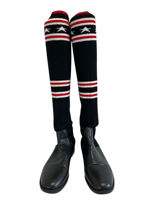 Givenchy Shoe Size Est 7 Black Multi Textile & Rubber Over the Knee Sock Boots Black Multi / Est 7
