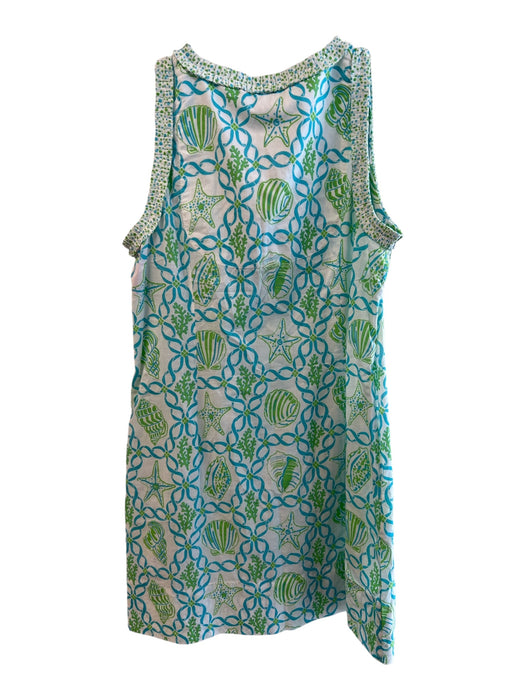 Gretchen Scott Size Large Green & Aqua No Fabric Tag Sleeveless Pockets Dress Green & Aqua / Large