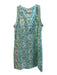 Gretchen Scott Size Large Green & Aqua No Fabric Tag Sleeveless Pockets Dress Green & Aqua / Large