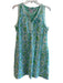 Gretchen Scott Size Large Green & Aqua No Fabric Tag Sleeveless Pockets Dress Green & Aqua / Large