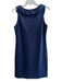 Gretchen Scott Size Medium Navy Polyester Sleeveless Ruffle V Neck A Line Dress Navy / Medium