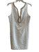 Lilly Pulitzer Size 10 White & Gold No Fabric Tag Sleeveless Back Zip Dress White & Gold / 10