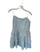 Aqua Size 16 Baby Blue Polyester Strapless smocked Acordian Pleats Dress Baby Blue / 16