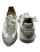 Esse Ut Esse Shoe Size 36 White & Gray Canvas & Suede Lace Up Athletic Sneakers White & Gray / 36