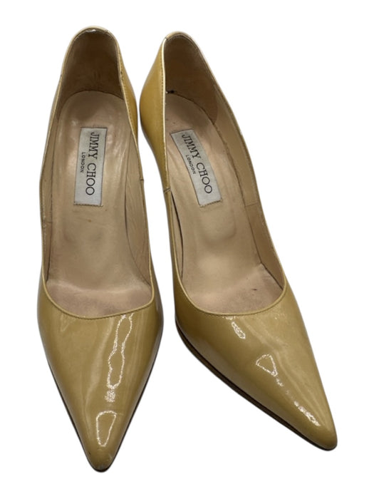 Jimmy Choo Shoe Size 36 Tan Patent Leather Stiletto Pointed Toe Pumps Tan / 36
