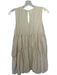 Zara Size XS Cream Polyester Sleeveless Bubble Hem Dress Cream / XS