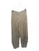 Zara Size S Cream, Red & Green Viscose High Waist Striped Wide Leg Pants Cream, Red & Green / S