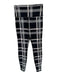 Alo Size S Black & Gray Polyester Blend High Waist Plaid Athletic Leggings Black & Gray / S