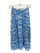 Meet me in Santorini Size XS Blue & White Cotton Blend Elastic Waist Lined Skirt Blue & White / XS