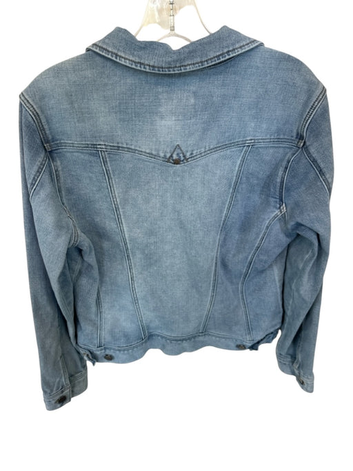 Liverpool Size S Med Light Wash Cotton Blend Button Down Denim Jacket Med Light Wash / S