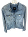 Liverpool Size S Med Light Wash Cotton Blend Button Down Denim Jacket Med Light Wash / S