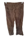 Veronica Beard Size 26 Brown Corduroy High Waist Straight Leg Pants Brown / 26