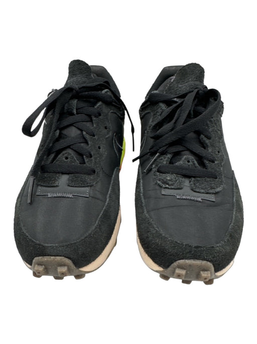 Nike Shoe Size 8.5 Black Leather & Synthetic Platform Athletic Cleat Sneakers Black / 8.5