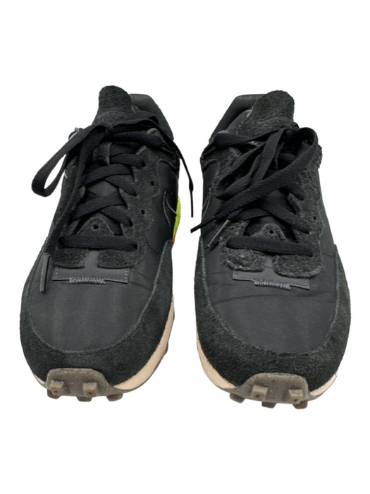 Nike Shoe Size 8.5 Black Leather & Synthetic Platform Athletic Cleat Sneakers Black / 8.5
