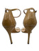 Stuart Weitzman Shoe Size 8 Beige Patent Leather Stiletto Open Toe Pumps Beige / 8