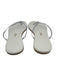 Tkees Shoe Size 8 White Leather Flip Flop Thong Strap Sandals White / 8