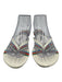 Tkees Shoe Size 8 White & Multi Patent Leather Flip Flop Thong Strap Sandals White & Multi / 8