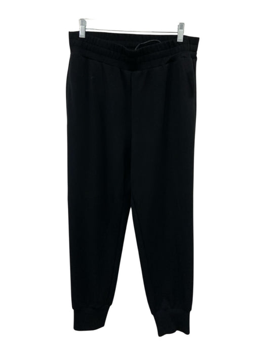 Varley Size L Black Viscose Blend Elastic Waist Drawstring Sweat Pant Pants Black / L