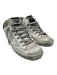 Golden Goose Shoe Size 38 White & Green Leather Lace Up Sneaker Low Top Sneakers White & Green / 38