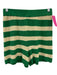 Free-est Size M Green & Beige Cotton & Acrylic Long Sleeve Stripe Knit Short Set Green & Beige / M