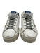 Golden Goose Shoe Size 38 White & Gold Leather Lace Up Sneaker Low Top Sneakers White & Gold / 38