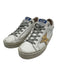 Golden Goose Shoe Size 38 White & Gold Leather Lace Up Sneaker Low Top Sneakers White & Gold / 38
