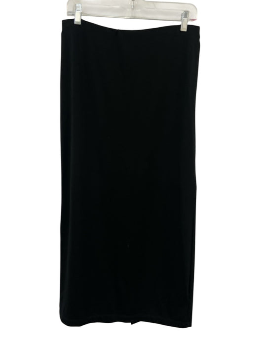 Reformation Size L Black Tencel Blend Elastic Waist Maxi Skirt Black / L