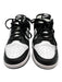 Nike Shoe Size 9 Black & White Leather Low Top lace up Perforated Dunk Sneakers Black & White / 9