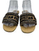 Dior Shoe Size 39 Gold & Multi Leather Woven Open Toe Logo Flat Sandals Gold & Multi / 39
