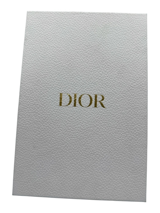 Dior Shoe Size 39 Gold & Multi Leather Woven Open Toe Logo Flat Sandals Gold & Multi / 39