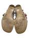 Valentino Shoe Size 38.5 Beige Pink Leather Gladiator Studs Open Toe Sandals Beige Pink / 38.5