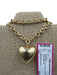 Roxanne Assoulin Gold Metal Heart Charm Lobster Clasp Chain Necklace Gold