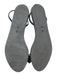 The Row Shoe Size 38.5 Black Leather Grosgrain Ribbon Slingback Sandals Black / 38.5