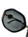 Versace black & gold Acetate Medusa Geometric Sunglasses Black & Gold