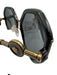 Versace black & gold Acetate Medusa Geometric Sunglasses Black & Gold