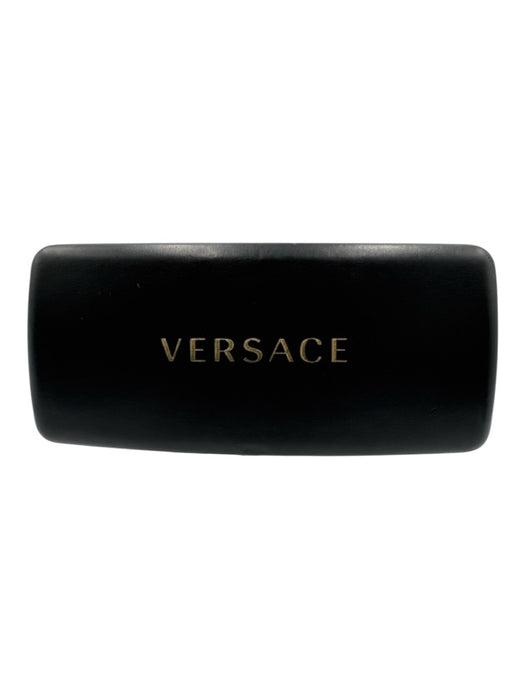 Versace black & gold Acetate Medusa Geometric Sunglasses Black & Gold