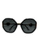 Versace black & gold Acetate Medusa Geometric Sunglasses Black & Gold