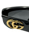 Gucci Black Acetate Square Lens Cat Eye Sunglasses Black