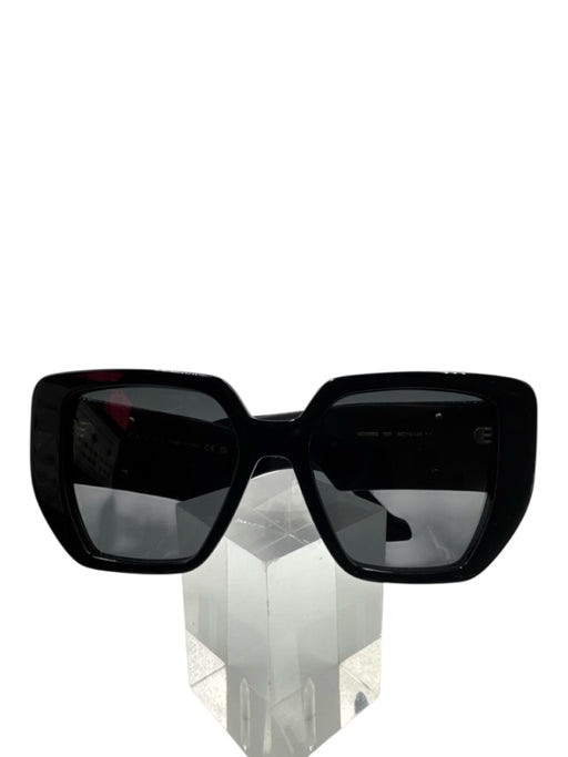 Gucci Black Acetate Square Lens Cat Eye Sunglasses Black