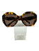 Prada Brown & Yellow Acetate Geometric Tortoiseshell Squarish Sunglasses Brown & Yellow